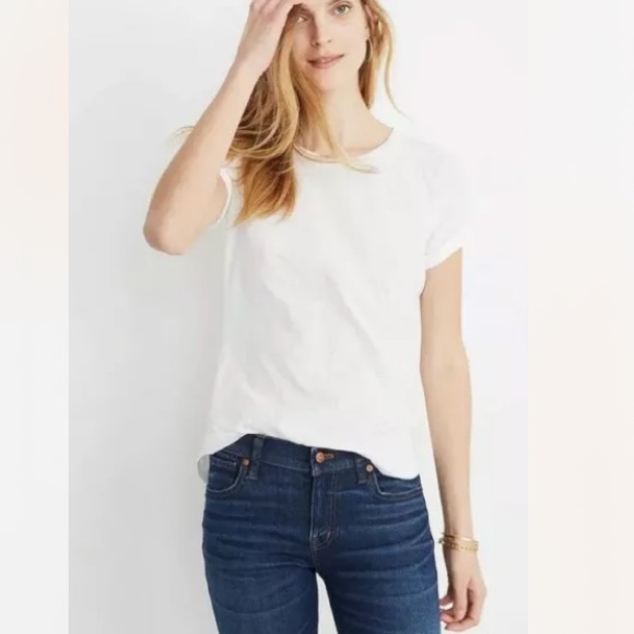 NWT Madewell Whisper Cotton Crewneck Tee - Picture 2 of 6